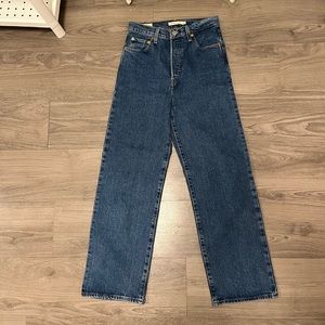 Straight leg jeans